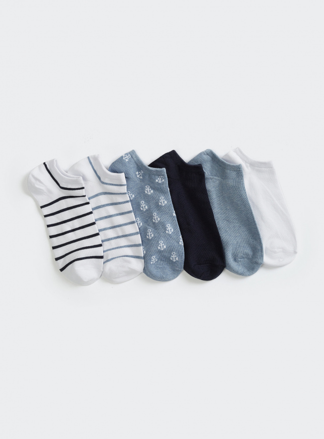 Комплект носков (6 пар) oodji для Мужчины (разноцветный), 7B261000T6/47469/21