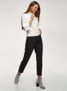 Джинсы mom fit с завышенной посадкой oodji для Женщины (черный), 12105110-7/50010/2900W