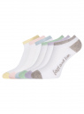 Комплект укороченных носков (6 пар) oodji для женщины (разноцветный), 57102605T6/48022/12