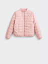 Куртка стеганая на молнии oodji для Женщины (розовый), 18303013-2/50223/4A00N