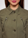 Куртка женская oodji для Женщина (зеленый), 10304287/45286/6800N