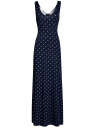 Платье макси с вырезом на спине oodji для Женщины (синий), 14005127-1/42626/7910Q