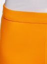 Брюки зауженные с молнией на боку oodji для женщины (оранжевый), 11703095/33574/5500N