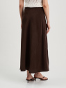 Юбка миди из вискозы oodji для Женщины (коричневый), 23G04001/53099/3900N