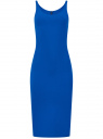 Платье-майка трикотажное oodji для Женщина (синий), 14015007-2B/47420/7503N