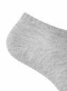 Комплект из трех пар укороченных носков oodji для женщины (серый), 57102433T3/47469/2000M