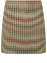 Юбка-трапеция в клетку oodji для Женщины (бежевый) Юбка-трапеция в клетку oodji для Женщины (бежевый), 11600413-10/45768/3337C