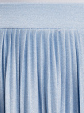 Юбка миди плиссированная oodji для женщины (синий), 14100072/46609/7091X