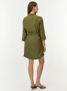 Платье из лиоцелла с рукавом 3/4 oodji для Женщины (зеленый) Платье из лиоцелла с рукавом 3/4 oodji для Женщины (зеленый), 12909074/50907/6600W