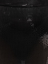 Юбка короткая из блестящей ткани oodji для Женщины (черный), 14101117-1/50726/2929D