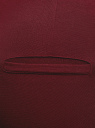Брюки облегающие с декоративными карманами oodji для женщины (красный), 28600036/43127/4900N
