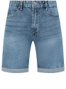 Шорты джинсовые с отворотами oodji для Мужчины (синий), 6B220013M-4/50815/7500W