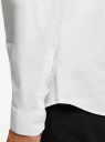 Рубашка базовая из хлопка oodji для мужчины (белый), 3B140009M/34146N/1000N