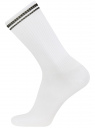 Комплект высоких носков (3 пары) oodji для мужчины (белый), 7B232001T3/47469/1