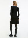 Платье вязаное oodji для Женщины (черный), 63912238/45641/2900N