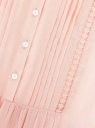 Блузка женская oodji для женщины (розовый), 11411096/45197/4000N