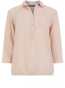 Блузка вискозная с отложным воротником oodji для женщины (розовый), 11403231B/26346/4B00N