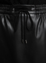 Юбка на завязках из искусственной кожи oodji для женщины (черный), 18H01031/50427/2900N