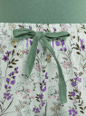 Пижама хлопковая с брюками oodji для женщины (зеленый), 56002200-17/47885N/6C40P