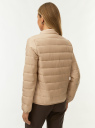 Куртка стеганая на молнии oodji для Женщины (бежевый), 18303013-2/50223/3500N