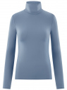 Водолазка базовая облегающая oodji для женщины (синий), 15E11001-1B/45297/7402N