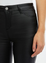 Джинсы skinny из вощеной ткани oodji для Женщины (черный), 12104061-14/51720/2900W