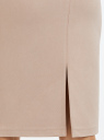 Юбка-карандаш из искусственной замши oodji для Женщины (розовый), 18H01017/47301/4B02N