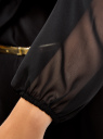 Платье из шифона с ремнем oodji для женщины (черный), 11900150-5/13632/2900N