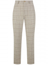Брюки в клетку из смесового льна oodji для Мужчины (бежевый) Брюки в клетку из смесового льна oodji для Мужчины (бежевый), 2L150211M-2/51817/3312C