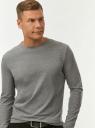Лонгслив базовый oodji для Мужчины (серый) Лонгслив базовый oodji для Мужчины (серый), 5B512004M-12/51924/2302M