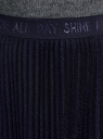 Юбка плиссе из сетки с люрексом oodji для женщины (синий), 14102023/24205/7591X