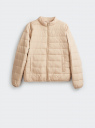 Куртка стеганая на молнии oodji для Женщины (бежевый), 18303013-2/50223/3500N