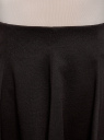 Юбка трикотажная расклешенная oodji для женщины (черный), 14102001B/38261/2900N