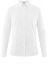 Рубашка базовая из хлопка oodji для женщины (белый), 13K03007B/26357/1000N