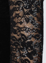 Трикотажное платье oodji для женщины (черный), 24011006/22472/2900N