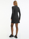 Платье трикотажное с длинным рукавом oodji для женщины (черный), 14011099/51444/2925C