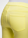 Джинсы-легинсы на эластичном поясе oodji для женщины (желтый), 12104043-7B/46261/6700N