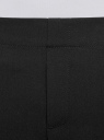 Брюки на эластичном поясе с отворотами oodji для Женщины (черный), 11703057-12/18600/2900N