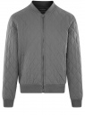 Бомбер стеганый на молнии oodji для Мужчины (серый), 1L511079M-1/48607N/2300N
