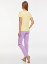Пижама хлопковая с брюками oodji для женщины (фиолетовый), 56002200-16/47885N/5280P
