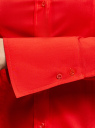 Рубашка базовая хлопковая oodji для женщины (красный), 21400391/33431/4500N