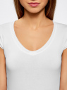 Комплект из трех базовых футболок oodji для женщины (разноцветный), 14711002T3/46157/19AUN