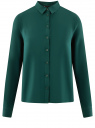 Блузка базовая из вискозы oodji для женщины (зеленый), 11411136B/26346/6E02N