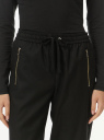 Джоггеры утепленные на завязках oodji для Женщины (черный) Джоггеры утепленные на завязках oodji для Женщины (черный), 11710008/49614/2900N