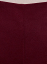 Шорты-трапеция на молнии сбоку oodji для женщины (красный), 11800030-1B/35589/4901N
