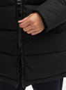 Куртка удлиненная с капюшоном oodji для Мужчины (черный), 1L126002M/51410/2900N