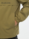 Ветровка с капюшоном из прорезиненного материала oodji для Мужчины (зеленый), 1L613001M/50956/6629P
