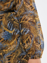 Платье из струящейся ткани с ремнем oodji для женщины (черный), 11900150-16B/42816/2937A