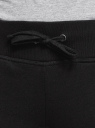Спортивные брюки из ткани с начесом oodji для женщины (черный), 16700030-25B/19014N/2901N