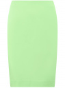 Юбка прямого силуэта базовая oodji для женщины (зеленый), 21608006-3B/14522/6A01N